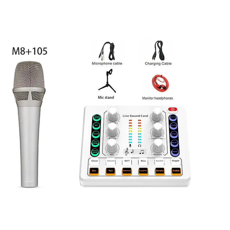 Mescladora de Sonido M8 portátil