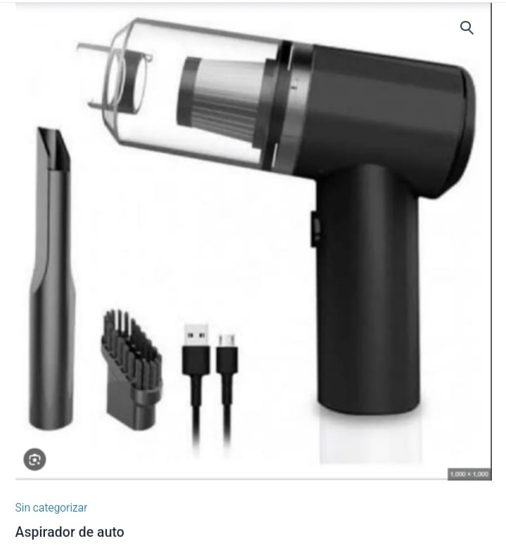 Aspiradora portátil recargable