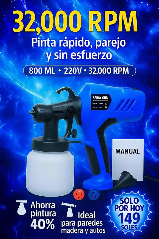 Pulverizadora portátil de pintura